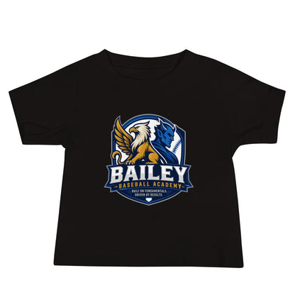 Performance | Baby T-Shirt | Bailey Baseball Academy | Shield Logo