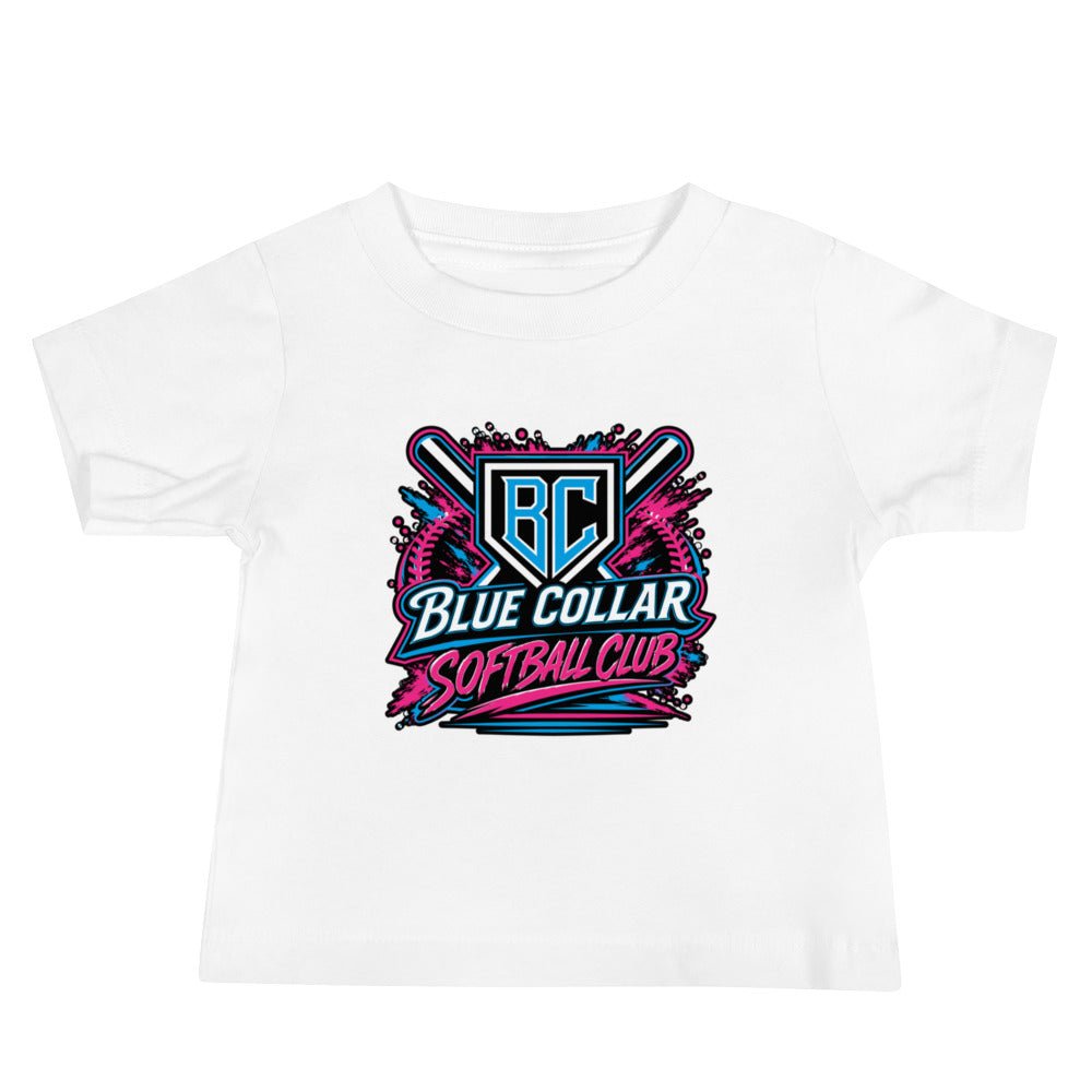 Performance | Baby T-Shirt | Blue Collar Softball 2034 | Athletics Logo