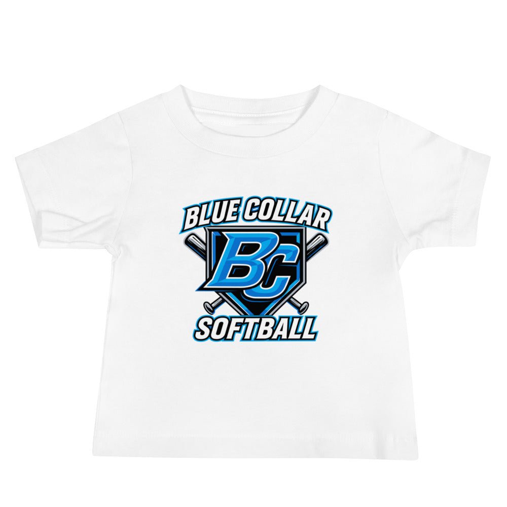 Performance | Baby T-Shirt | Blue Collar Softball 2034 | Shield Logo