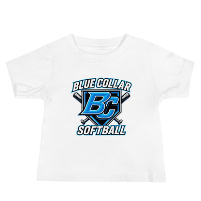 Performance | Baby T-Shirt | Blue Collar Softball 2034 | Shield Logo