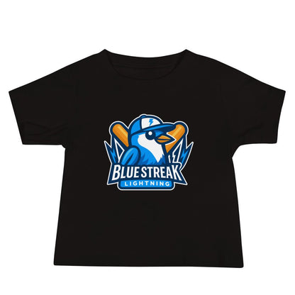 Performance | Baby T-Shirt | Blue Streak Lightning | Mascot Logo