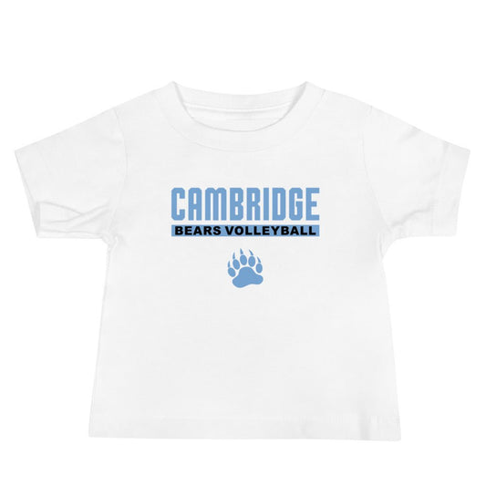 Performance | Baby T-Shirt | Cambridge Volleyball | Script Paw Logo