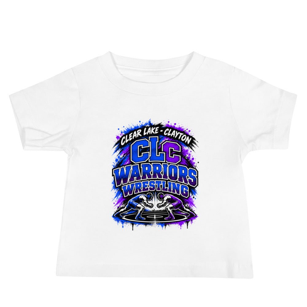 Performance | Baby T-Shirt | Clear Lake - Clayton Wrestling | Apex Logo