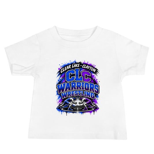 Performance | Baby T-Shirt | Clear Lake - Clayton Wrestling | Apex Logo