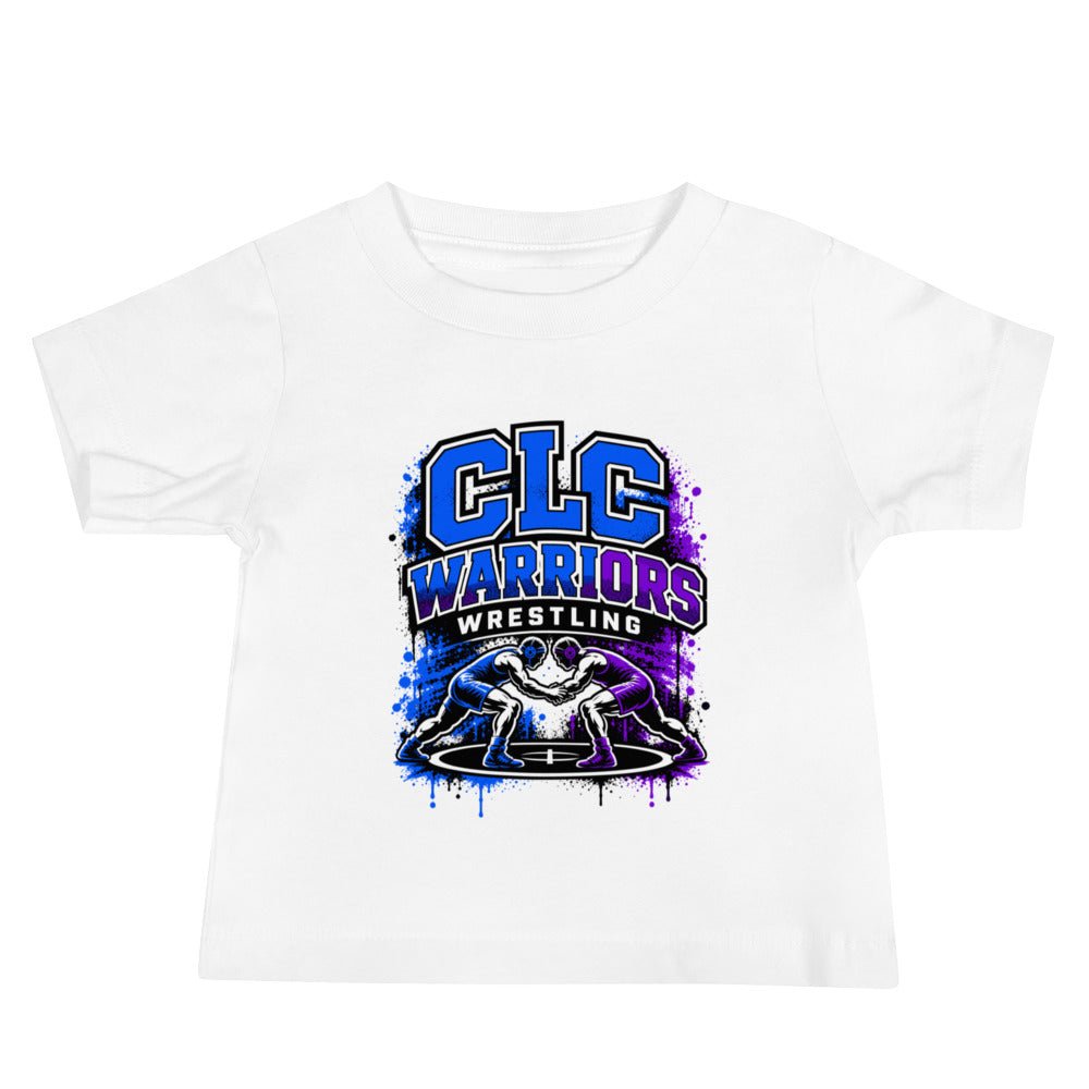 Performance | Baby T-Shirt | Clear Lake - Clayton Wrestling | Emblem Logo