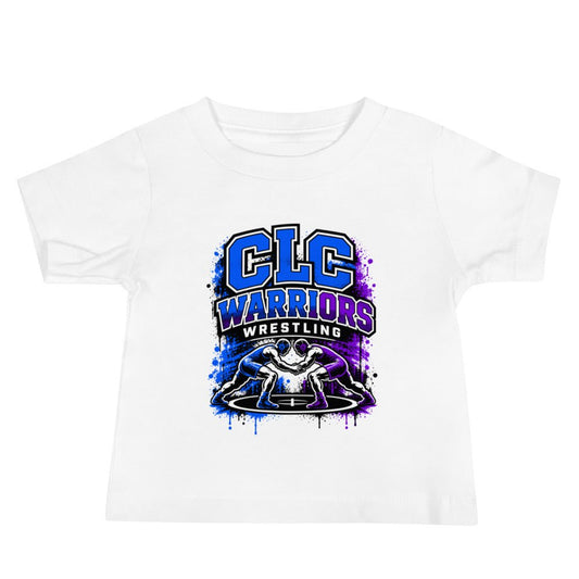 Performance | Baby T-Shirt | Clear Lake - Clayton Wrestling | Emblem Logo