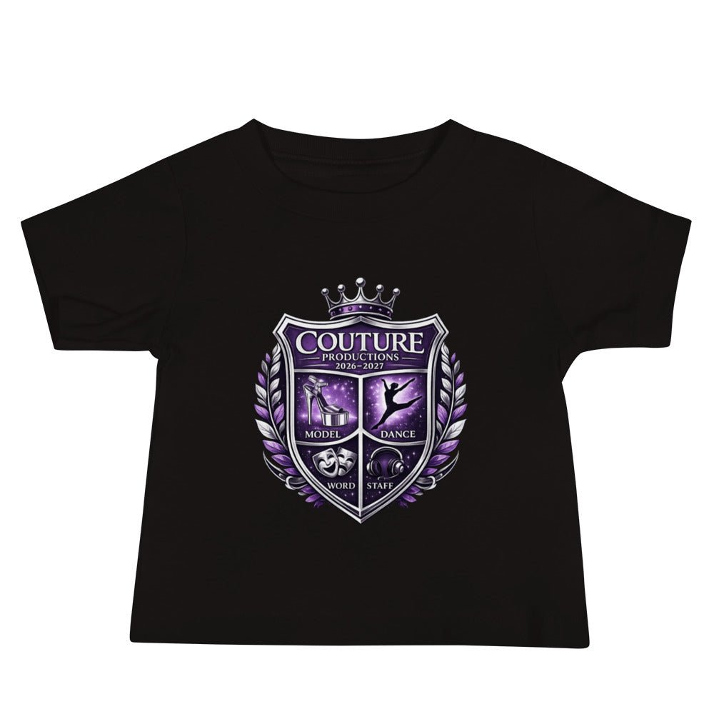 Performance | Baby T-Shirt | Couture Productions | Couture Shield Logo
