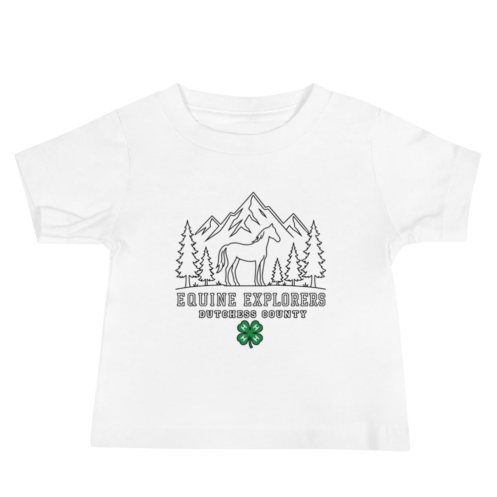 Performance | Baby T-Shirt | Equine Explorers | Dutchess Crest Trailblazers Logo