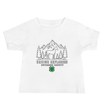 Performance | Baby T-Shirt | Equine Explorers | Dutchess Crest Trailblazers Logo