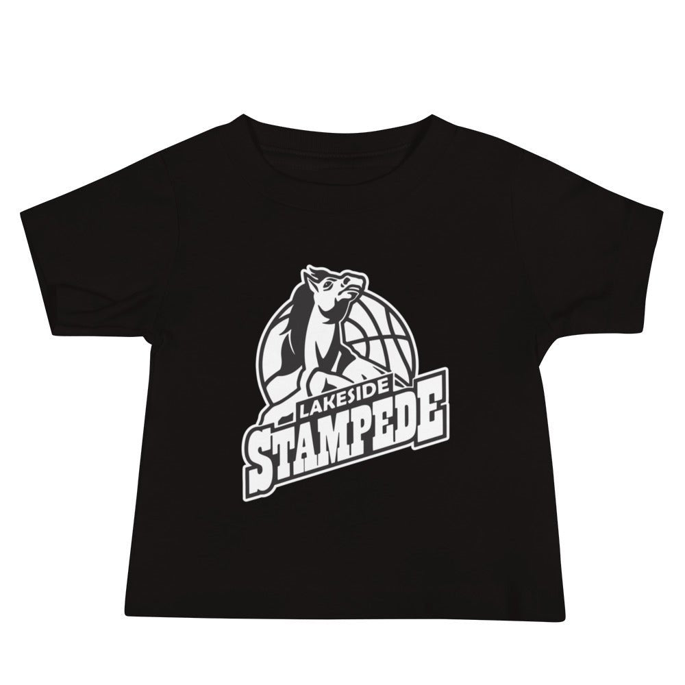 Performance | Baby T-Shirt | Lakeside Stampede | Basketball Mascot Logo