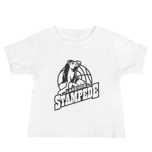 Performance | Baby T-Shirt | Lakeside Stampede | Basketball Mascot Logo