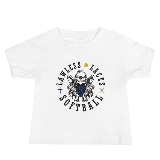 Performance | Baby T-Shirt | Lawless Laces Softball | Bandana Mascot Logo
