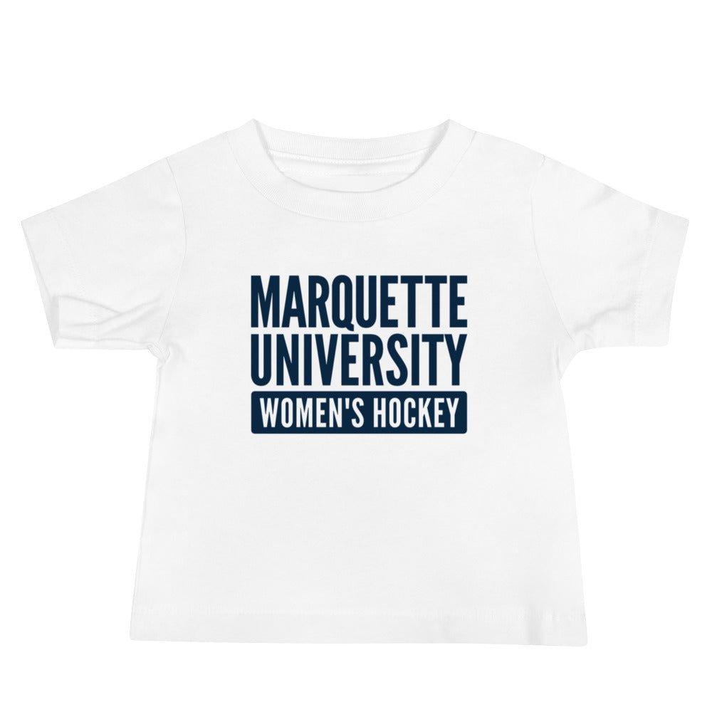 Performance | Baby T-Shirt | Marquette University Women's Hockey | Modern Script Logo