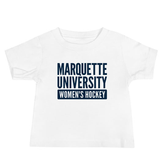 Performance | Baby T-Shirt | Marquette University Women's Hockey | Modern Script Logo