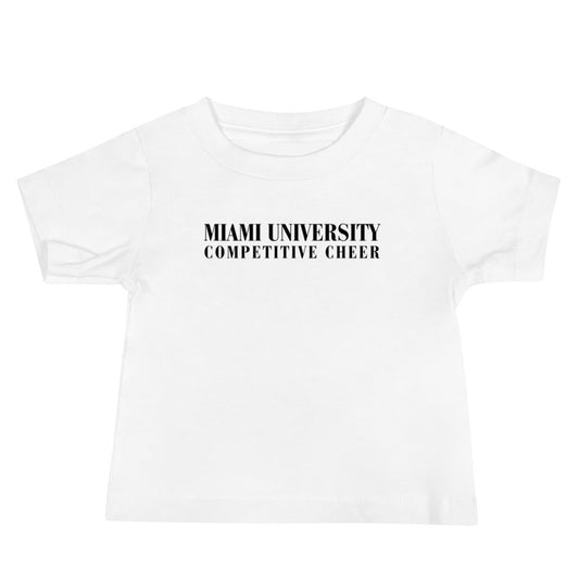 Performance | Baby T-Shirt | Miami University Competitive Cheer Team | Alt Logo