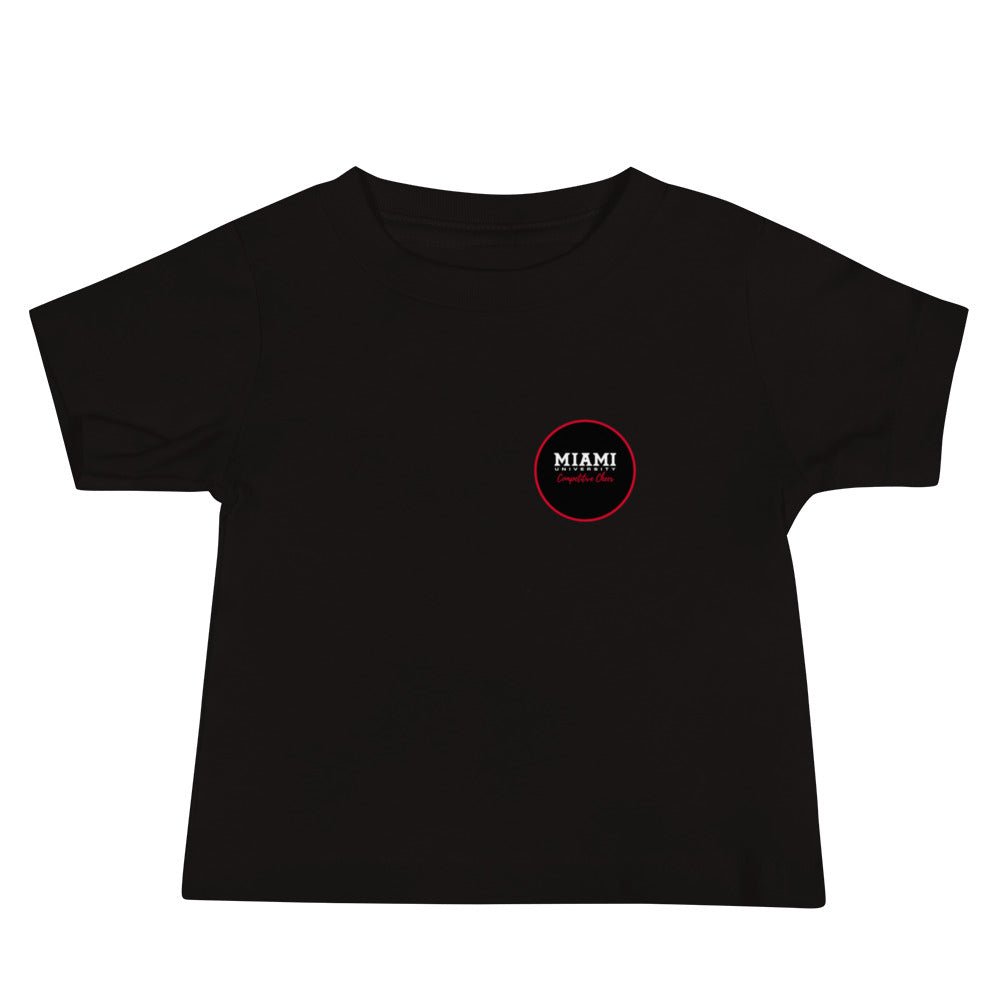 Performance | Baby T-Shirt | Miami University Competitive Cheer Team | Badge Logo
