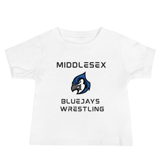 Performance | Baby T-Shirt | Middlesex Bluejays Wrestling | Bluejays Logo