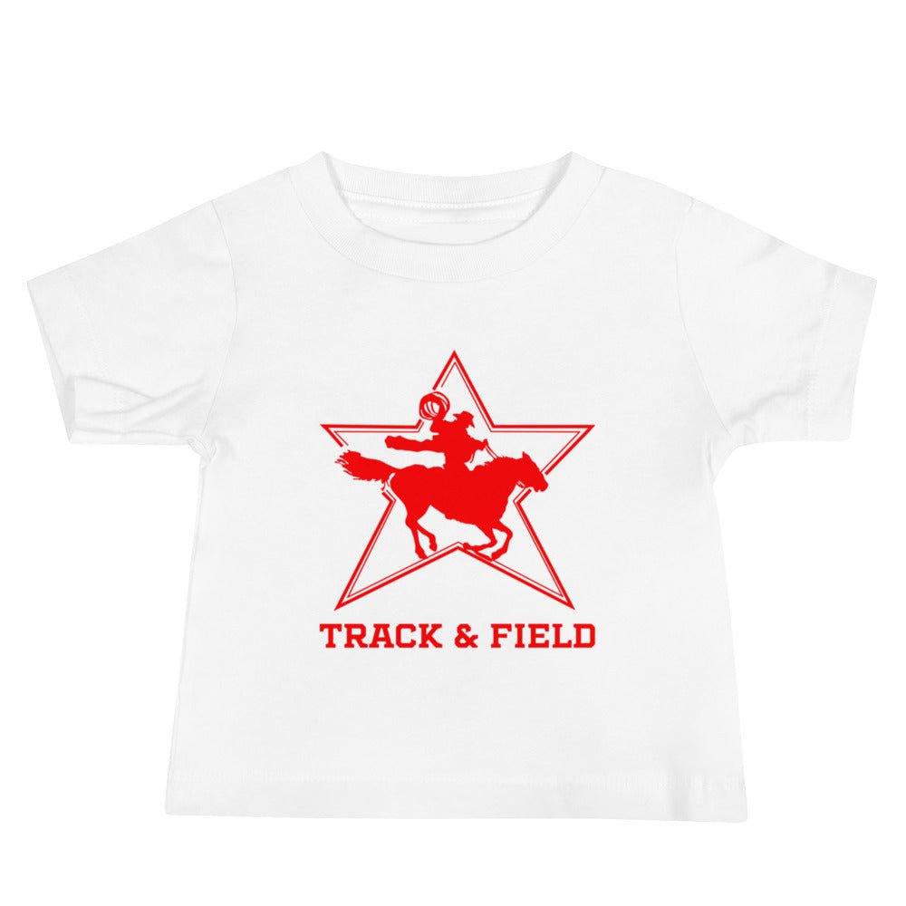 Performance | Baby T-Shirt | North Lake Track and Field | Cowboy T&F Logo