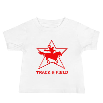 Performance | Baby T-Shirt | North Lake Track and Field | Cowboy T&F Logo