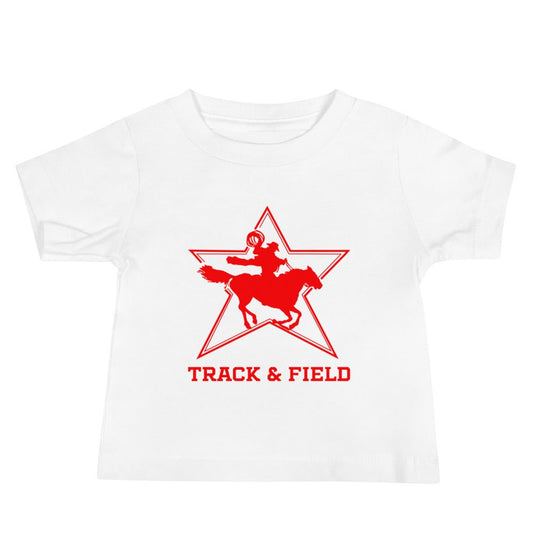 Performance | Baby T-Shirt | North Lake Track and Field | Cowboy T&F Logo