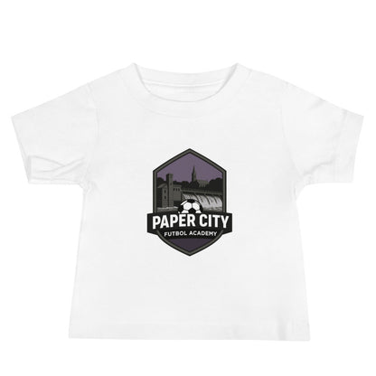 Performance | Baby T-Shirt | Paper City Futbol Academy | Vanguard Shield Logo