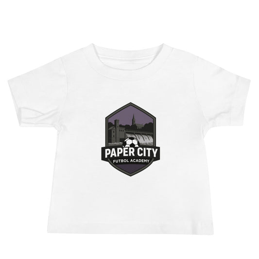 Performance | Baby T-Shirt | Paper City Futbol Academy | Vanguard Shield Logo