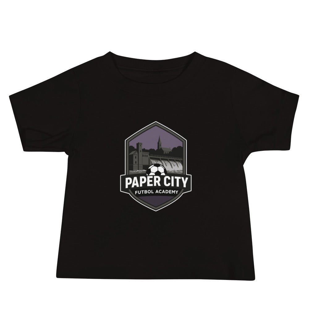 Performance | Baby T-Shirt | Paper City Futbol Academy | Vanguard Shield Logo