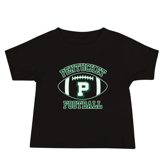 Performance | Baby T-Shirt | Pentucket Youth Football and Cheer | Varsity Badge Logo