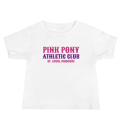 Performance | Baby T-Shirt | Pink Pony Athletic Club | Athletic Wordmark Logo