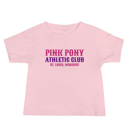 Performance | Baby T-Shirt | Pink Pony Athletic Club | Athletic Wordmark Logo