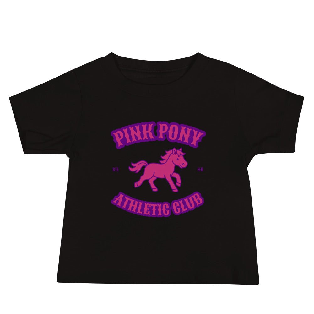 Performance | Baby T-Shirt | Pink Pony Athletic Club | Crest Logo