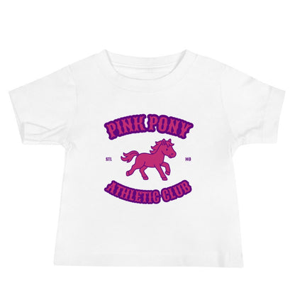 Performance | Baby T-Shirt | Pink Pony Athletic Club | Crest Logo