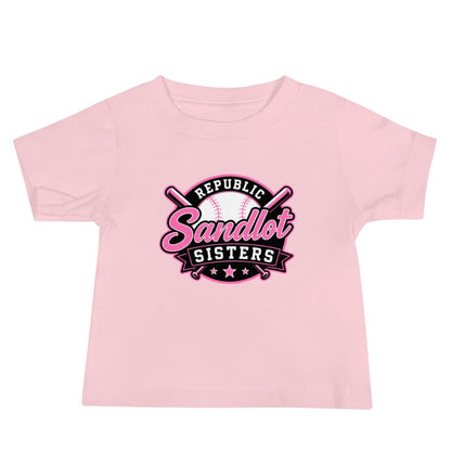 Performance | Baby T-Shirt | Sandlot Sisters | Badge Logo