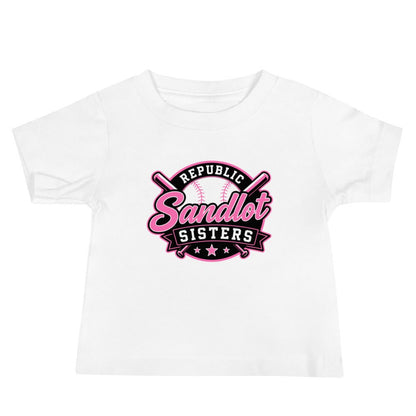 Performance | Baby T-Shirt | Sandlot Sisters | Badge Logo