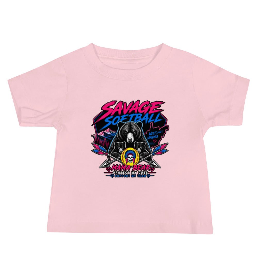 Performance | Baby T-Shirt | Savage Softball | Mascot Logo