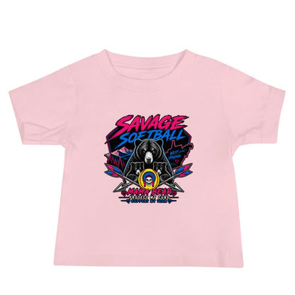 Performance | Baby T-Shirt | Savage Softball | Mascot Logo