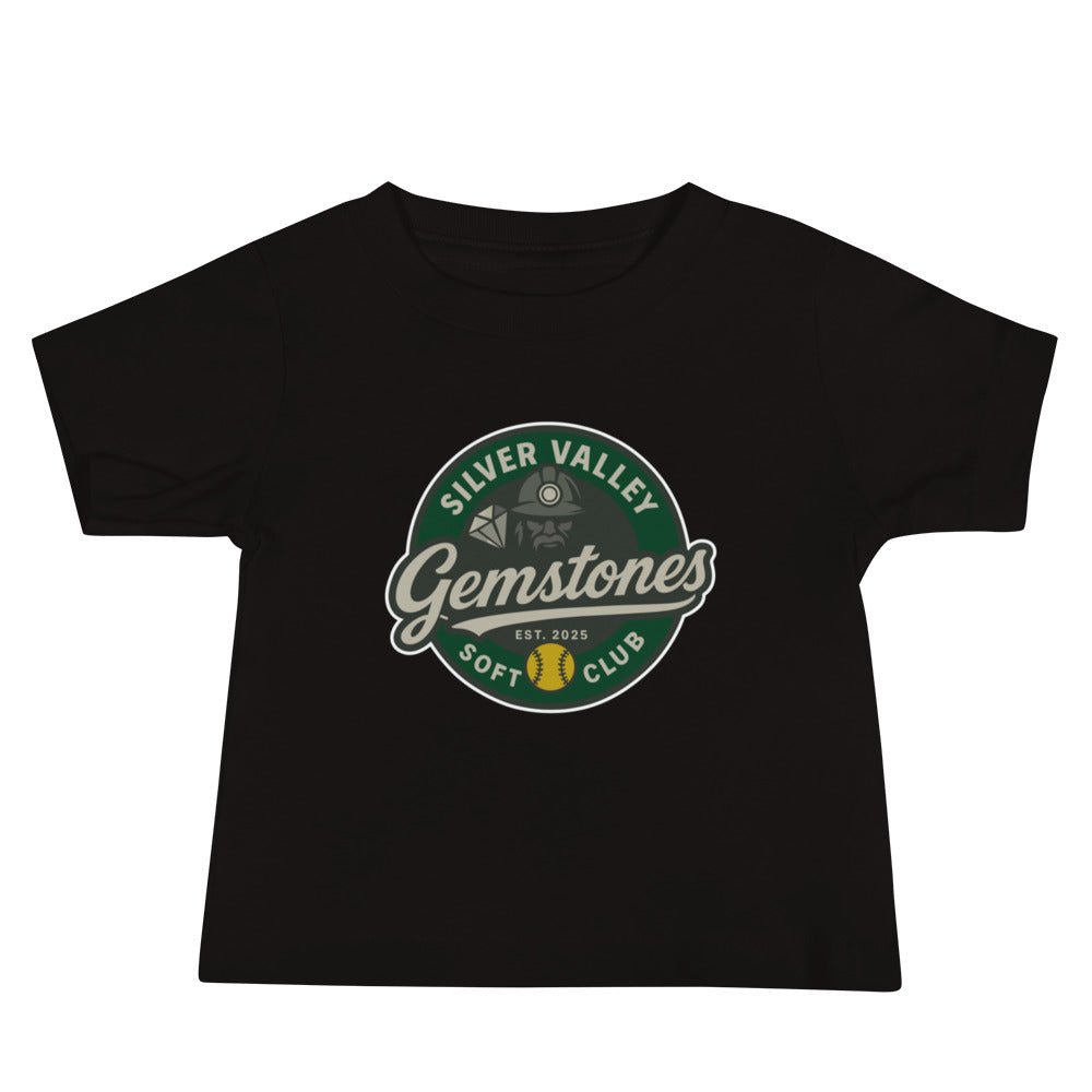Performance | Baby T-Shirt | Silver Valley Gemstones | Badge Logo