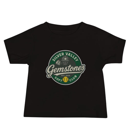 Performance | Baby T-Shirt | Silver Valley Gemstones | Badge Logo