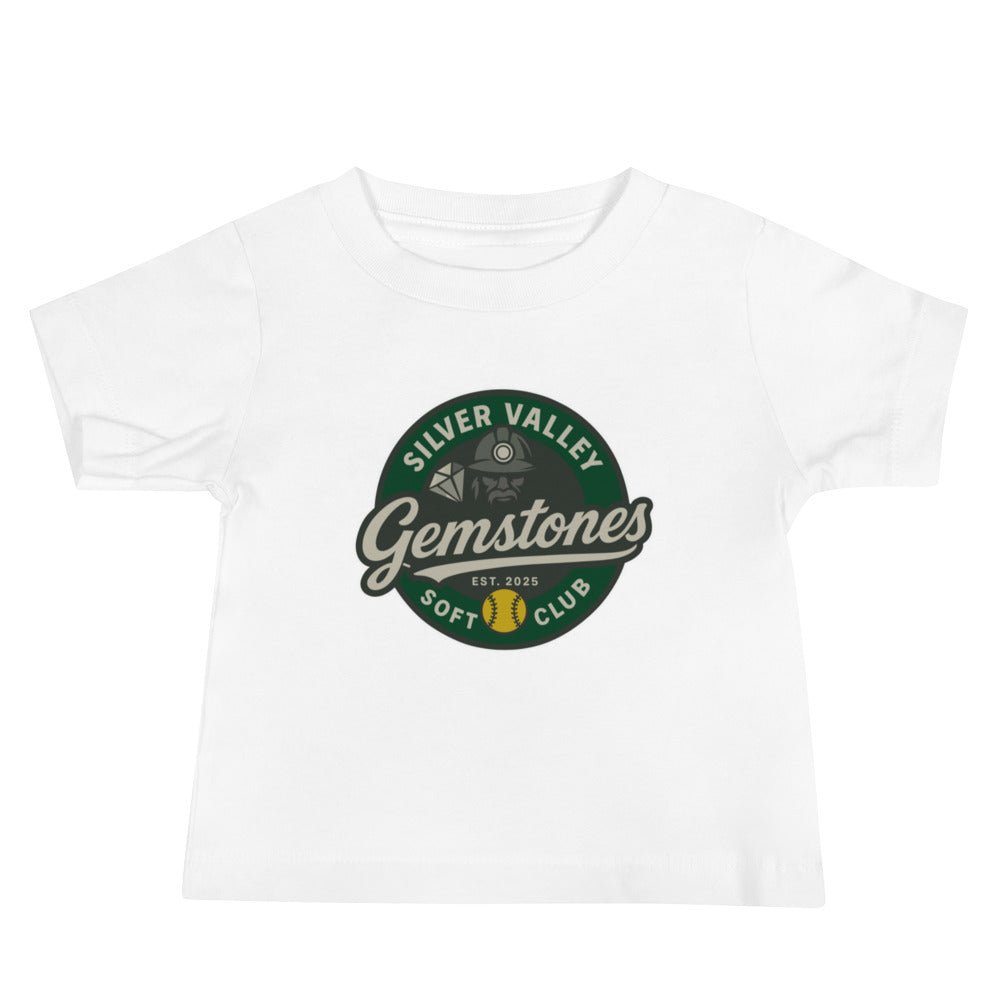 Performance | Baby T-Shirt | Silver Valley Gemstones | Badge Logo