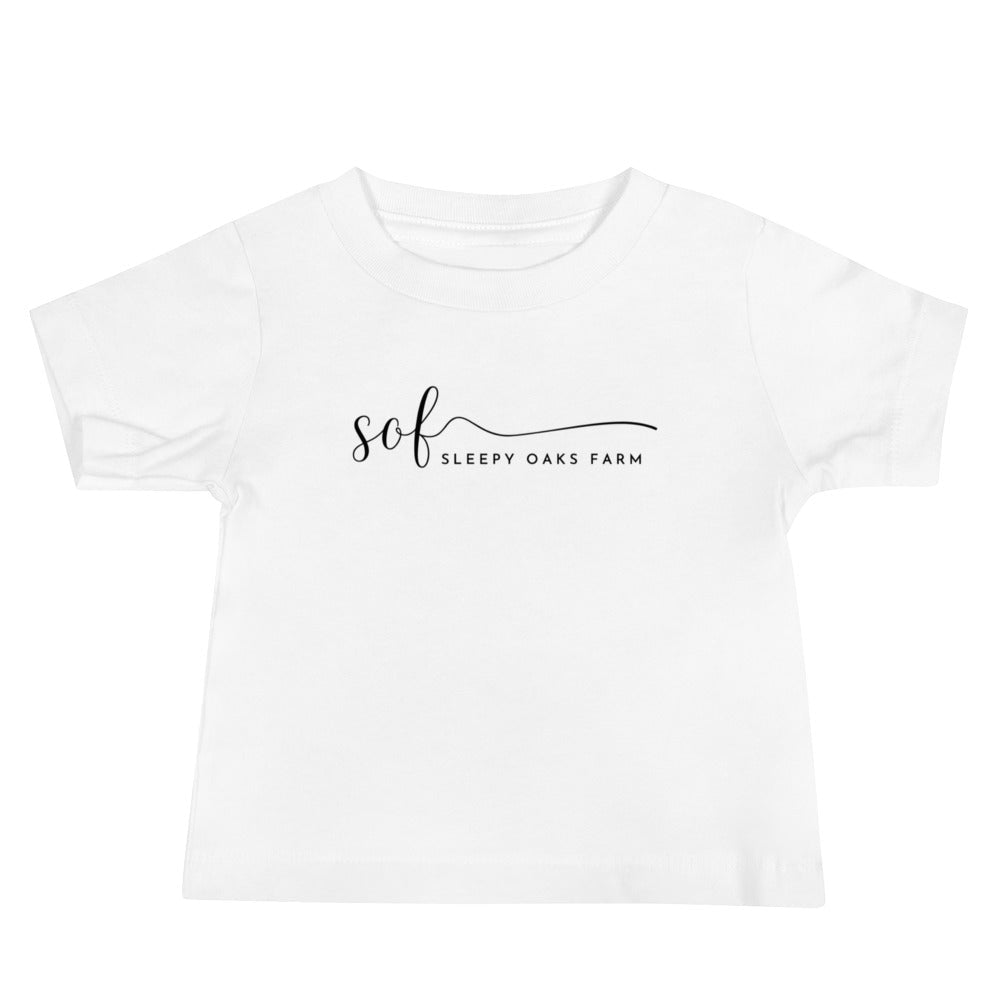 Performance | Baby T-Shirt | Sleepy Oaks Farm | Script Logo