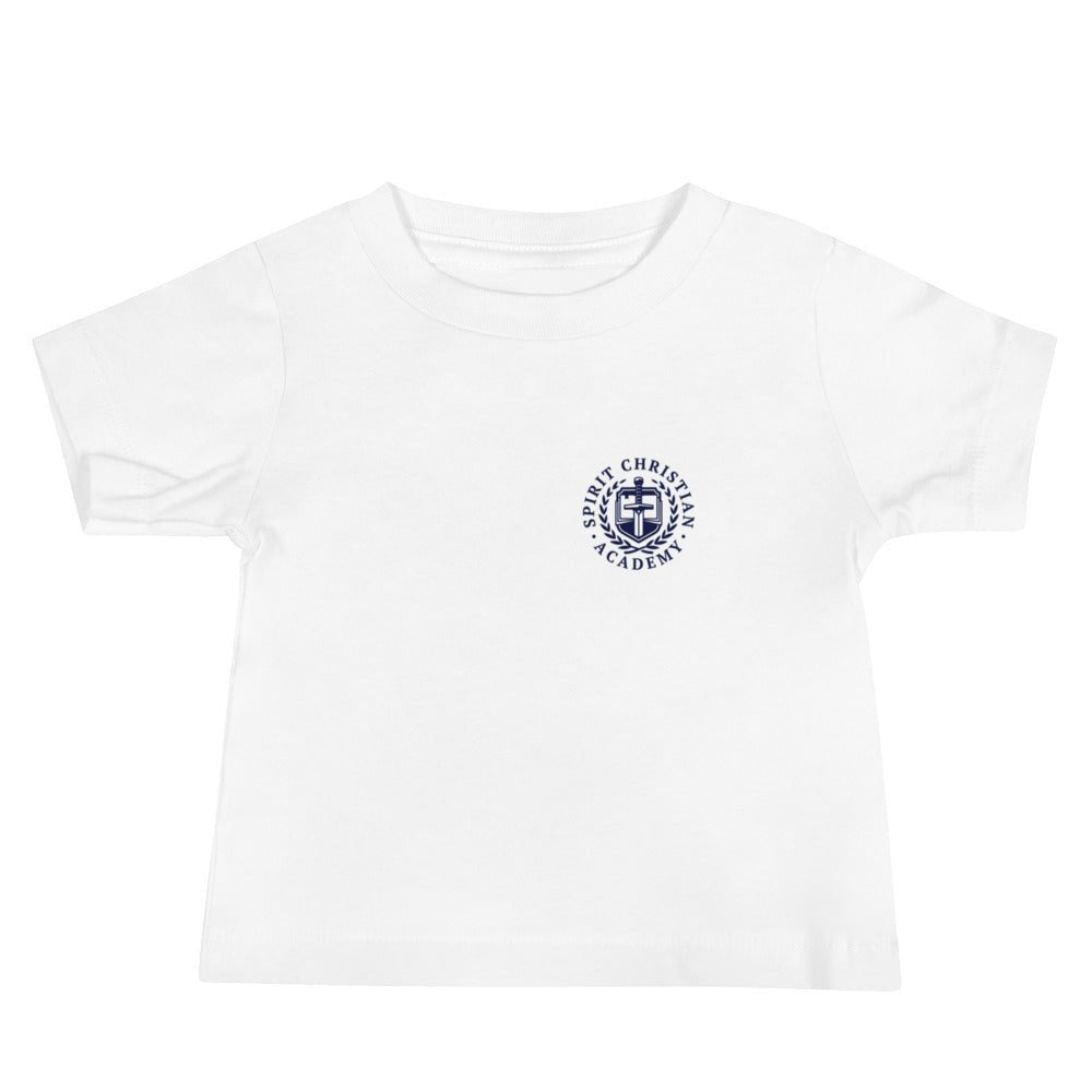 Performance | Baby T-Shirt | Spirit Christian Academy | Navy Script Logo