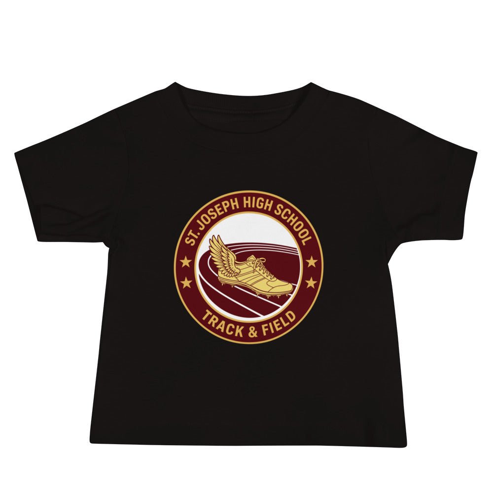 Performance | Baby T-Shirt | St. Joseph High School - Track & Field | Badge Logo