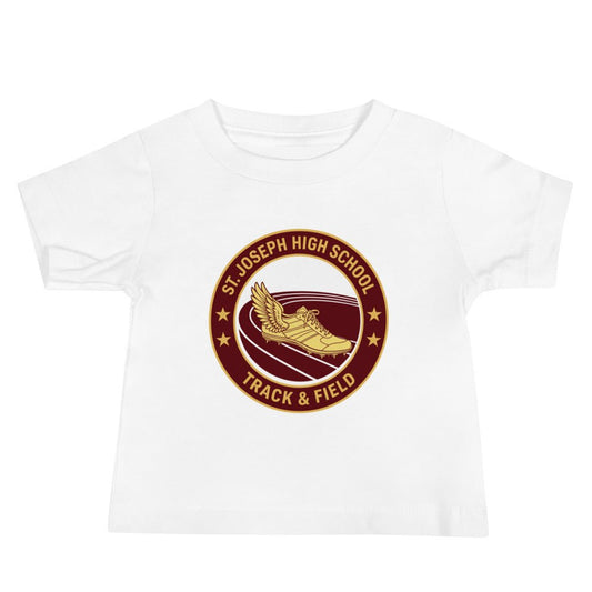 Performance | Baby T-Shirt | St. Joseph High School - Track & Field | Badge Logo