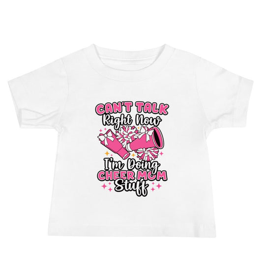 Performance | Baby T-Shirt | Sunset Surge All-Star Cheerleading | Modern Script Logo