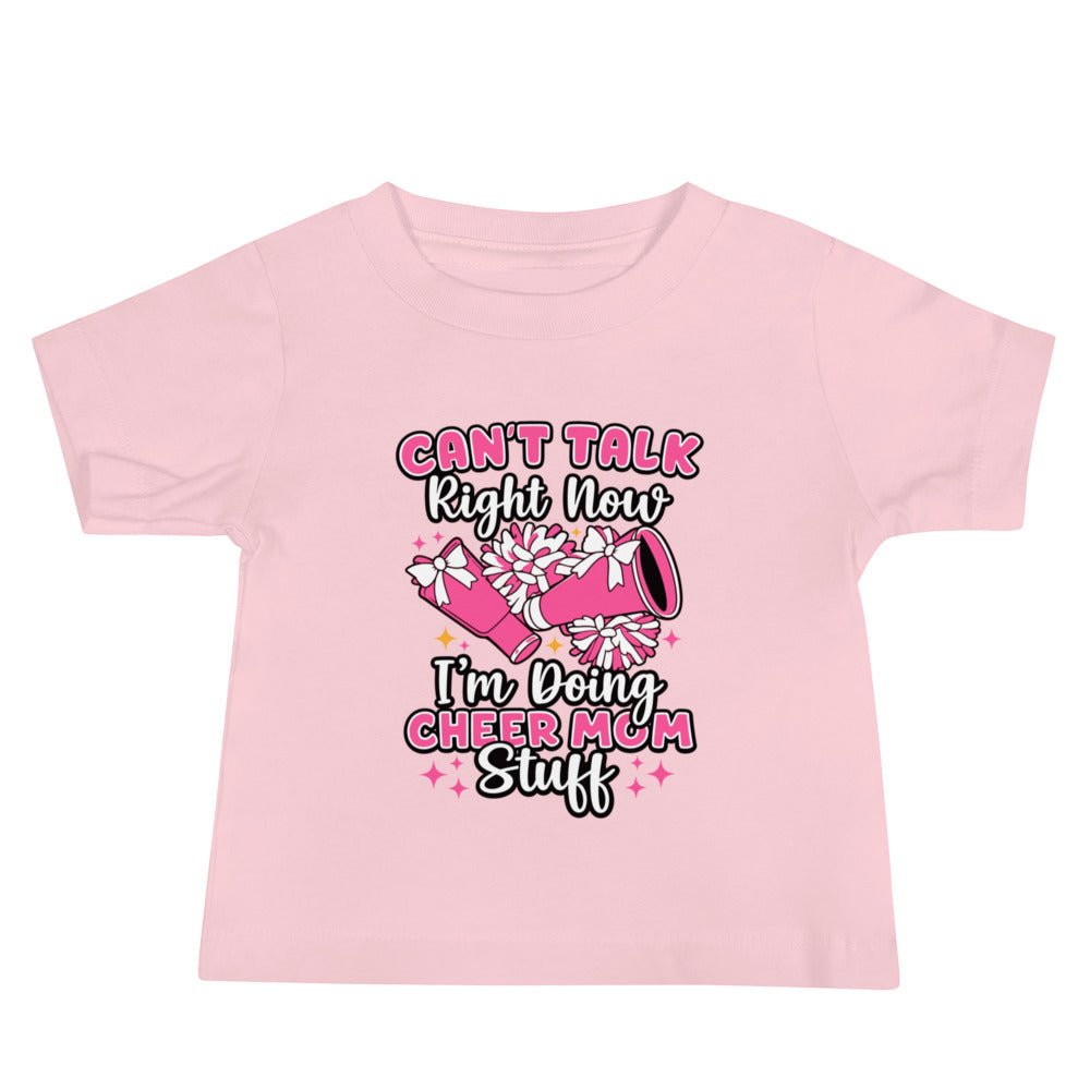 Performance | Baby T-Shirt | Sunset Surge All-Star Cheerleading | Modern Script Logo