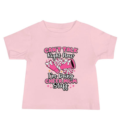 Performance | Baby T-Shirt | Sunset Surge All-Star Cheerleading | Modern Script Logo