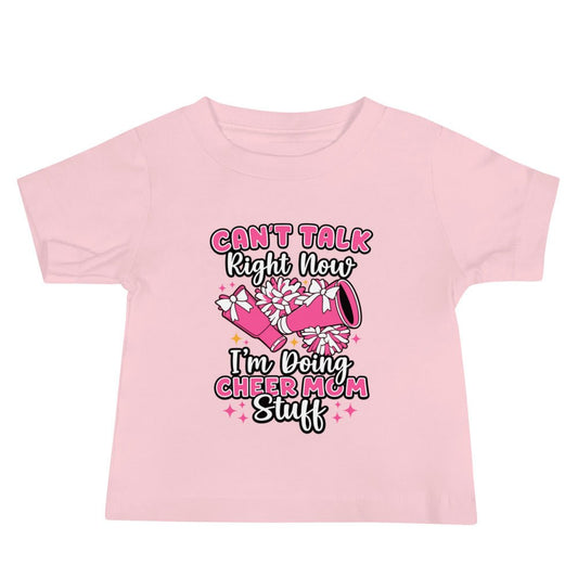 Performance | Baby T-Shirt | Sunset Surge All-Star Cheerleading | Modern Script Logo