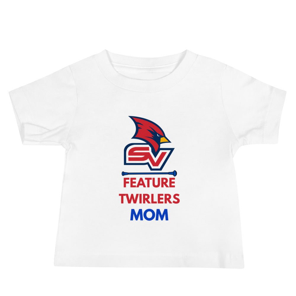 Performance | Baby T-Shirt | SVSU Feature twirlers | Mom Logo