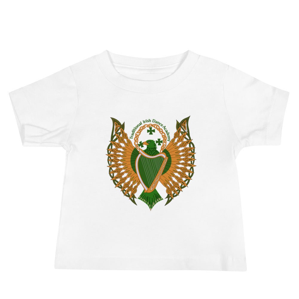 Performance | Baby T-Shirt | The Traditional Irish Dance Academy | Logo