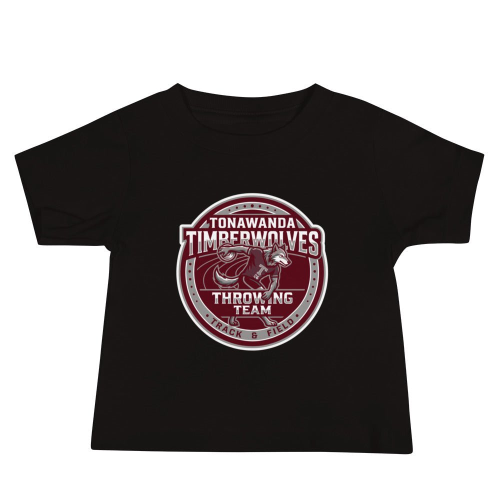 Performance | Baby T-Shirt | Tonawanda High School Track and Field | Throwing Team Logo